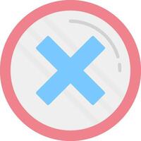 Cancel Flat Light Icon vector