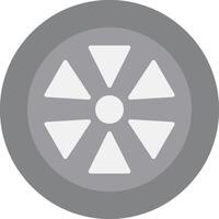 Wheel Flat Light Icon vector