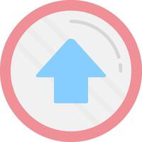 Upload Flat Light Icon vector