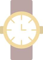 reloj plano ligero icono vector