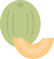 Honeydew melon Flat Light Icon vector