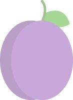 Plum Flat Light Icon vector