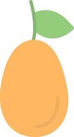 Kumquat Flat Light Icon vector