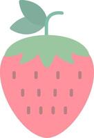 Strawberries Flat Light Icon vector