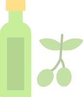 Olive Oil Flat Light Icon vector