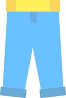 Pants Flat Light Icon vector