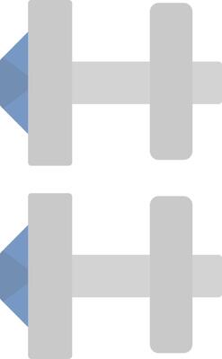 Cuff Links Flat Light Icon