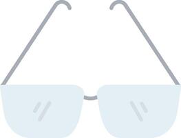 lentes plano ligero icono vector