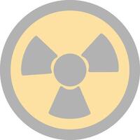 Nuclear Flat Light Icon vector