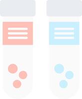 Test Tube Flat Light Icon vector