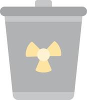 Toxic Waste Flat Light Icon vector