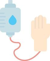 Blood Transfusion Flat Light Icon vector