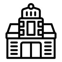 Lisbon city church icon outline vector. Architecture travel vector