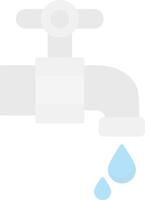 Faucet Flat Light Icon vector