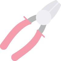 Wire Cutters Flat Light Icon vector