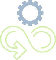 Responsible Consumption Flat Light Icon vector