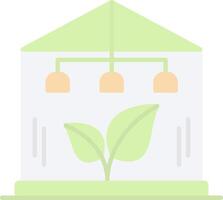 Greenhouse Flat Light Icon vector