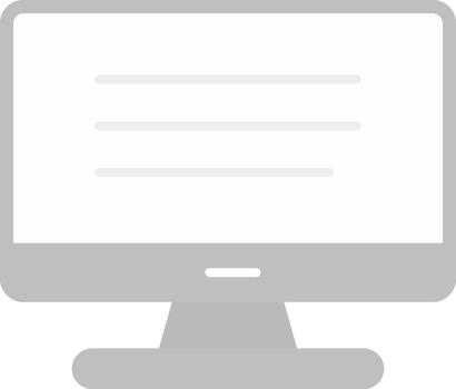 Computer Flat Light Icon vector