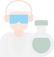 Chemist Flat Light Icon vector