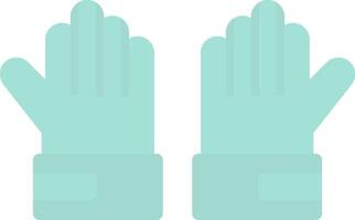 Goalie Gloves Flat Light Icon vector