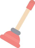 Plunger Flat Light Icon vector