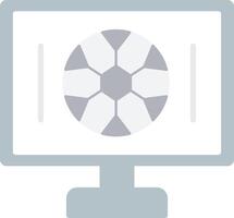 Football Match Flat Light Icon vector