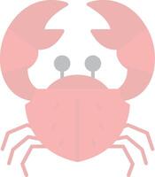 Crab Flat Light Icon vector