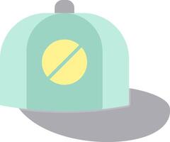 béisbol gorra plano ligero icono vector