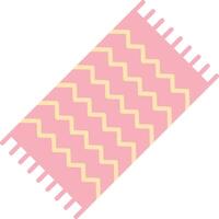 Beach Towel Flat Light Icon vector