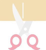 Scissors Flat Light Icon vector
