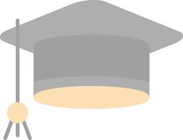 Mortarboard Flat Light Icon vector