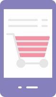 Online Shopping Flat Light Icon vector