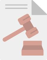 Law Flat Light Icon vector