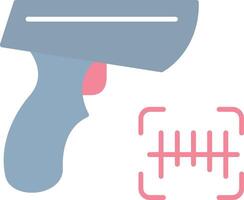 Barcode Scanner Flat Light Icon vector