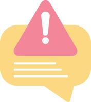 Error Message Flat Light Icon vector