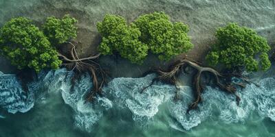 AI generated The resilience of nature in the face of environmental challenges. The regenerative power of ecosystems, emphasizing the importance of protecting and restoring our planet photo
