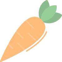 Zanahoria plano ligero icono vector
