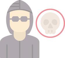 Robber Flat Light Icon vector