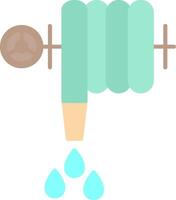 Water Hose Flat Light Icon vector