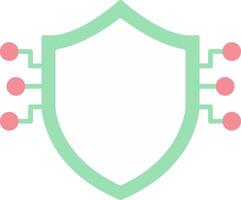 Sheild Flat Light Icon vector