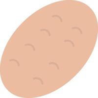 patata plano ligero icono vector