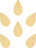 semillas plano ligero icono vector