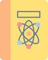 Science Book Flat Light Icon vector