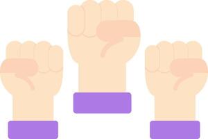 Protest Flat Light Icon vector