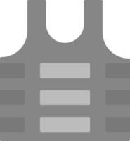 Bullet Proof Vest Flat Light Icon vector