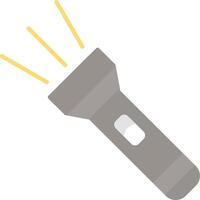 Flashlight Flat Light Icon vector