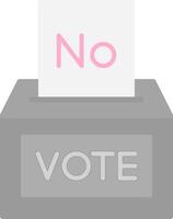 Vote NO Flat Light Icon vector