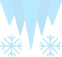 Icicle Flat Light Icon vector