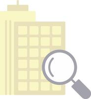 Search Apartment Flat Light Icon vector