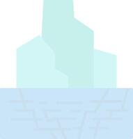 Iceberg Flat Light Icon vector